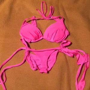 Hot pink bikini